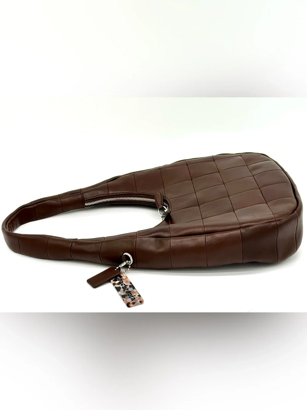 EUC Coachtopia Alter/Ego Crescent Small Shoulder Bag Maple 1